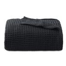 Manta Bedsure 100% algodão Twin XL tamanho Waffle Weave preta