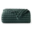 Manta Bedsure de Algodão com Efeito Cooling e Trama Waffle 127 x 178 cm Verde Escuro