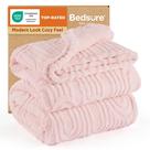 Manta Bedsure GentleSoft de Franela para Cama Queen en Rosa