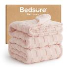 Manta Bedsure GentleSoft Talla Full Color Rosa Claro de Felpa