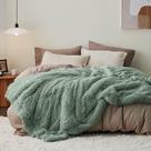 Manta Bedsure Queen 229x229 cm de Sherpa Fleece Gruesa y Plush