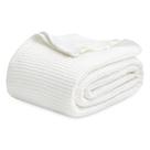 Manta Bedsure Twin XL 100% Algodão - Trama Waffle Branca