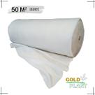 Manta Bidim Geotextil para drenagem, construção, decoração, artesanato Branca 50 metros 50x1m Gold Plant