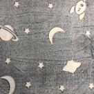 Manta Brilha No Escuro Lua Estrela Infantil Coberta Infantil
