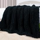 Manta Carriediosa Chunky Knit 100% Chenille 130x150cm Manta Carriediosa Chunky Knit 100% Chenille 130x150cm