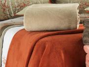 Manta Casal Coral Fleece 2,00mx1,80m Realce Premium cor Fendi