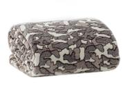Manta Casal Flannel Toque Macio Sollievo Relevo Camuflagem Multicam Jolitex