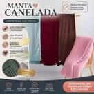 Manta Casal Microfibra Canelada Soft 2,00m X 1,80m Cobertor Macio Aveludado Quente Inverno Sofá Cama Decoração Luxo