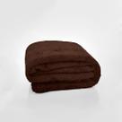 Manta Casal Microfibra Lisa Celta Chocolate