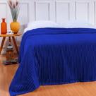 Manta Casal Microfibra Soft Canelada Royal 2,0x1,8m Liso Para Quarto