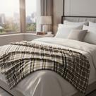 Manta Casal Polar Fleece Xadrez C/Estilo Escocês 180x220m