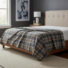 Manta Casal Polar Fleece Xadrez C/Estilo Escocês 180x220m