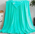 Manta casal soft aveludada premium verde agua