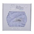 Manta cia do neném classic na caixa azul claro - Cia Classic - Tricot
