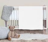 Manta cobertor bebe Confort microfibra Branco 90 x 110 cm - 100% poliéster