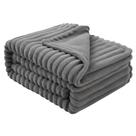 Manta Cobertor Canelada Casal Soft Riscada Aveludada 2,0x1,80 microfibra