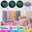 Manta Cobertor De Bebê Estampada Brilha No Escuro Infantil Cobertinha De Berço 90cm x 90cm Manta Cobertor De Bebê Estampada Brilha No Escuro Infantil Cobertinha De Berço 90cm x 90cm