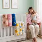 Manta Cobertor De Bebê Estampada Menina e Menino Cobertinha De Berço 90cm x 90cm Manta Cobertor De Bebê Estampada Menina e Menino Cobertinha De Berço 90cm x 90cm