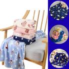 Manta Cobertor De Bebê Estampada Menina e Menino Cobertinha De Berço 90cm x 90cm Manta Cobertor De Bebê Estampada Menina e Menino Cobertinha De Berço 90cm x 90cm