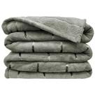 Manta Cobertor Flannel Listrada Ultra Soft Paris Queen Verde