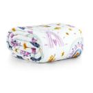 Manta Cobertor Lutti Solteiro Infantil 220g/m² 2,20x1,50m Fofinha Não Desbota Arco Íris Rainbow Rosa