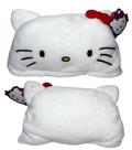 Manta Cobertor Para Criança Com Capuz Inverno Personagem Do Desenho Infantil Gata Gatinha Hello Kitty Branco Licenciado Sanrio