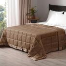 Manta con Peso Downluxe King Size 230x274 cm 8 kg Marrón