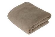 Manta confort microfibra- Camurça -casal 180 x 220 cm 100% poliester