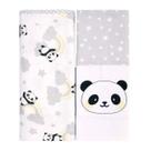 Manta Cueiro Flanelada Bordada 100% Algodão 02 Unidades 79x80cm Baby Incomfral Bublim Cor:Panda Manta Cueiro Flanelada Bordada 100% Algodão 02 Unidades 79x80cm Baby Incomfral Bublim Cor:Panda