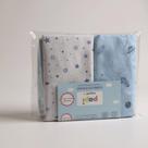 Manta Cueiro Flanelado Papi 80x50cm Bebê Menino - Kit 3 Unidades Cor:Menino