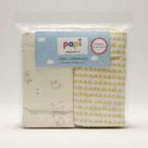 Manta Cueiro Flanelado Papi 80x50cm Bebê Unissex - Kit 3 Unidades Cor:Menino