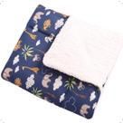 Manta De Bebe Sherpa 80cm x 75cm Menino e Menina Estampas