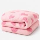 Manta de Berço Plush Bebê 90x105cm Ultra Macia Rosa com Corações Cobertor Infantil Premium Manta de Berço Plush Bebê 90x105cm Ultra Macia Rosa com Corações Cobertor Infantil Premium