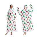 Manta De Flanela Com Capuz Para Mulheres E Homens, Camisola De Inverno Com Mangas Longas, Moletom À