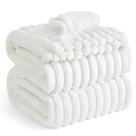 Manta de Fleece Bedsure King Size - Branca