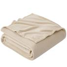 Manta de forro polar Hansleep tamaño individual taupe 150x200 cm