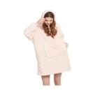 Manta De Inverno Feminina Oversized Com Capuz, Robe Pullover De Microfibra Plush Fleece 850g