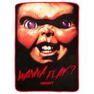 Manta de lã prateada Buffalo Chucky Wanna Play 45x60cm