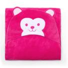 Manta de Microfibra c/ Capuz Bouton Infantil Sheep Rosa Escuro