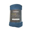 Manta de Microfibra Casal Corttex Home Desing Azul 1,80m x 2,00m