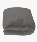 Manta De Microfibra Lisa Queen Rovitex Home Cinza
