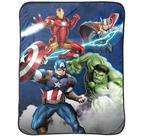 Manta de pelúcia Jay Franco Marvel Avengers Blue Circle 117x152cm