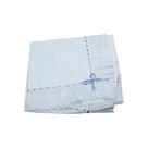 Manta de Piquet com Lasie 100% Algodão - Chevron Azul
