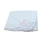 Manta de Piquet com Lasie 100% Algodão - Chevron Rosa