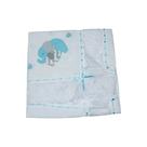 Manta de Piquet com Lasie 100% Algodão - Elefante Chevron Tiffany