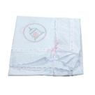 Manta de Piquet com Lasie 100% Algodão - Gaiola Rosa
