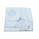 Manta de Piquet com Lasie 100% Algodão - Realeza Azul