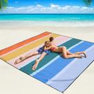 Manta de praia WIWIGO 200x211 cm Tapete impermeável à prova de areia