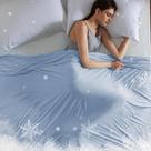 Manta de resfriamento Bedsure Queen Size 230x230 cm Bamboo