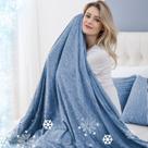 Manta de resfriamento CHOSHOME para pessoas que dormem bem, queen size, azul